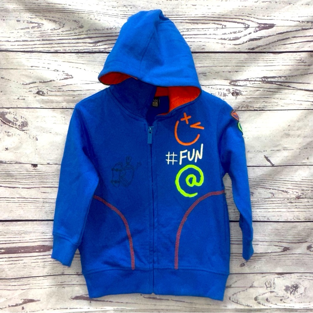 Losan Blue Zip Up Hoodie Size 2